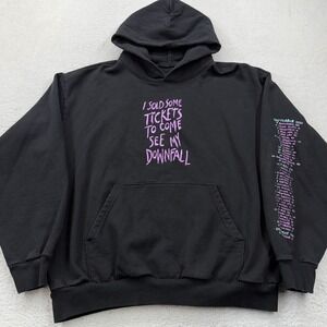 Machine Gun Kelly Tickets To My Downfall 2021 Tour Hoodie Black Mens 2XL MGK